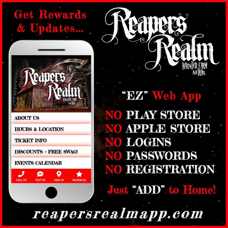 Reapers Realm App Social Media Post